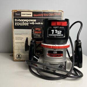 Craftsman USA Heavy Duty Router 1-1/2 hp Double Insulated 8 Amps 315.17492